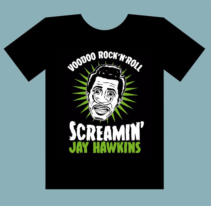 Screamin' Jay Hawkins camiseta tshirt