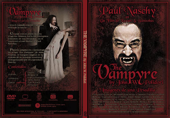 The Vampyre Cortometraje portada dvd